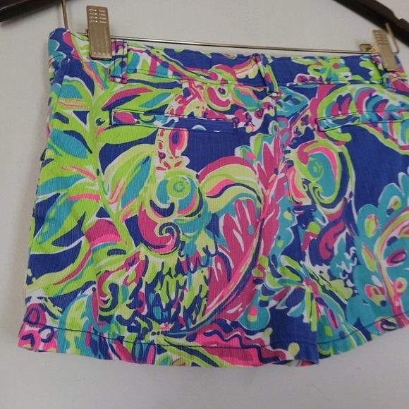 Lilly Pulitzer Girls Mini Callahan Shorts Size 12 Multicolor Lightweight - Picture 6 of 8